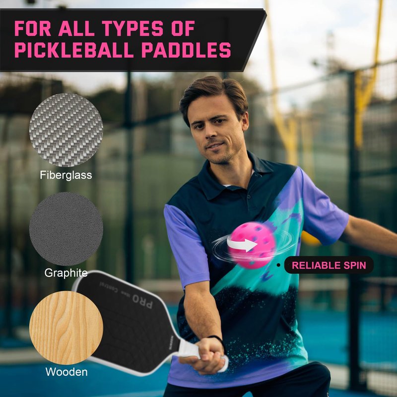 Sukeen Outdoor Pickleball Balls with Mesh Bag, 40 Holes Pickleballs Outdoor, High Bounce Pickle Balls for All Style Pickleball Paddles, Perfect Balanced Pickle Ball Rose Red 12 Pack