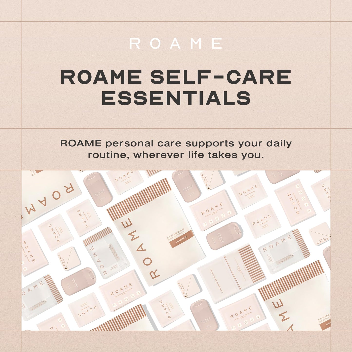 ROAME Portable Soap Sheets – Ultra-Thin Soap for Hand Moisture & Hygiene – Water-Activated, Compact, Cruelty-Free, Eco-Friendly – Perfect for Travel Kits & On-the-Go Use – 50-Pack