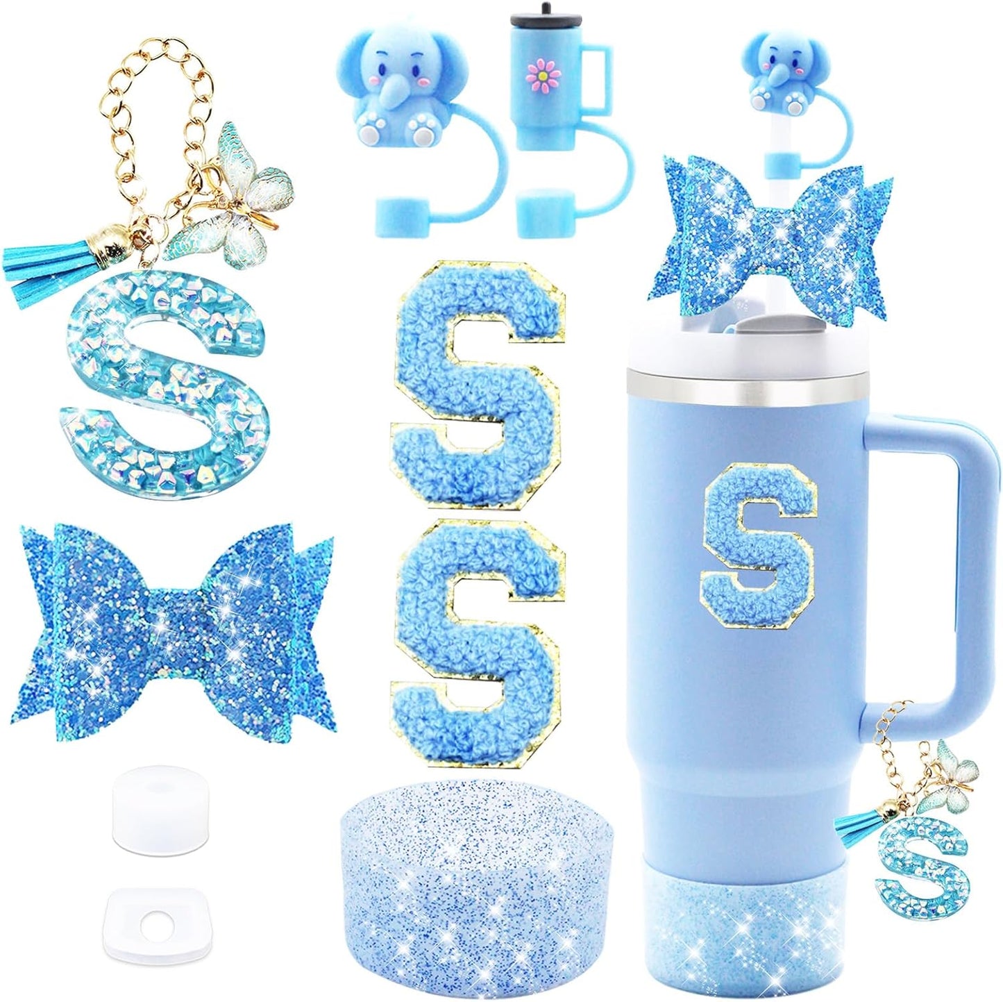 Stanley 9PCS Cup Accessories Set - Includes Straw Cover, Spill Proof Stopper & Handle Charm | Fits 30oz & 40oz