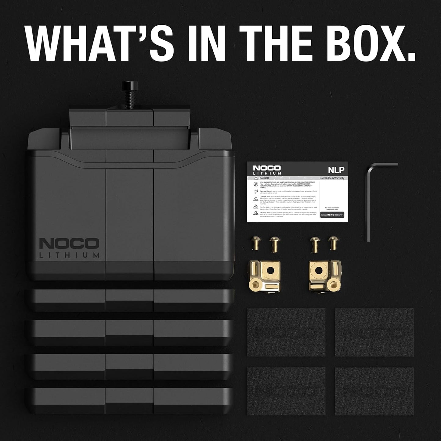 NOCO Lithium NLP20 | Ultra-Light 12V Powersport Battery - 7Ah Capacity, 600A Start Power, Intelligent BMS