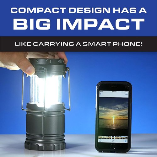 Bell+Howell Multipurpose Camping Lanterns - 4 Pack, Collapsible, Waterproof, Bright LED Lights