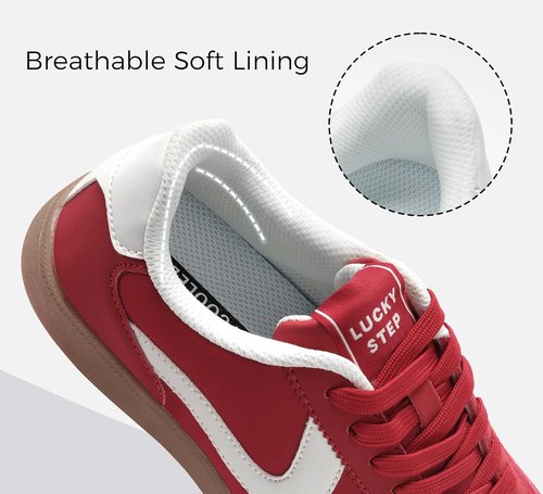 LUCKY STEP Women's Retro Fashion Sneakers - Classic Casual Walking Shoes | Non-Slip Comfort Design