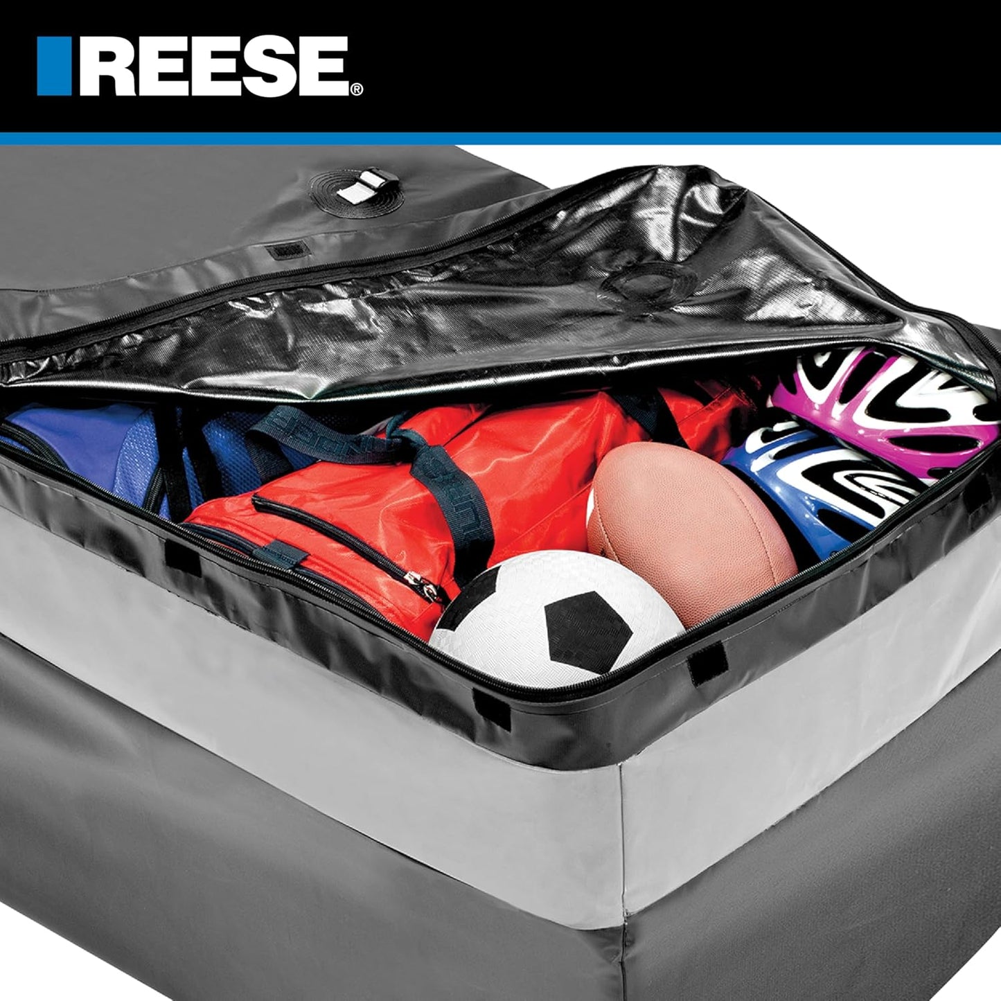 Reese Explore Amigo Hitch Mount Cargo Carrier Bag - Rainproof, 59" x 18.5" x 24" | Fits Most Full-Size Carriers