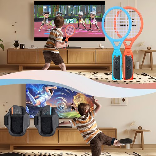 Switch 2 Sports Accessories Bundle/18-in-1 Switch Sports Accessories Bundle for Switch 2 Joy-Con with Tennis, Golf, Bowling, Sword Props, Leg & Wrist Straps-Motion Control Game Kit for Sports&Fitness