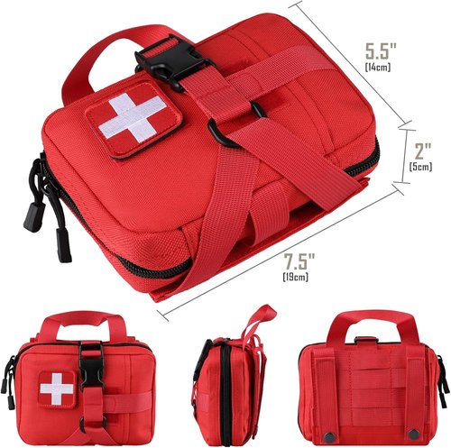 LIVANS Tactical IFAK Pouch - Tear-Away Molle Medical Bag for Outdoor Travel & Hiking | Pouch Only