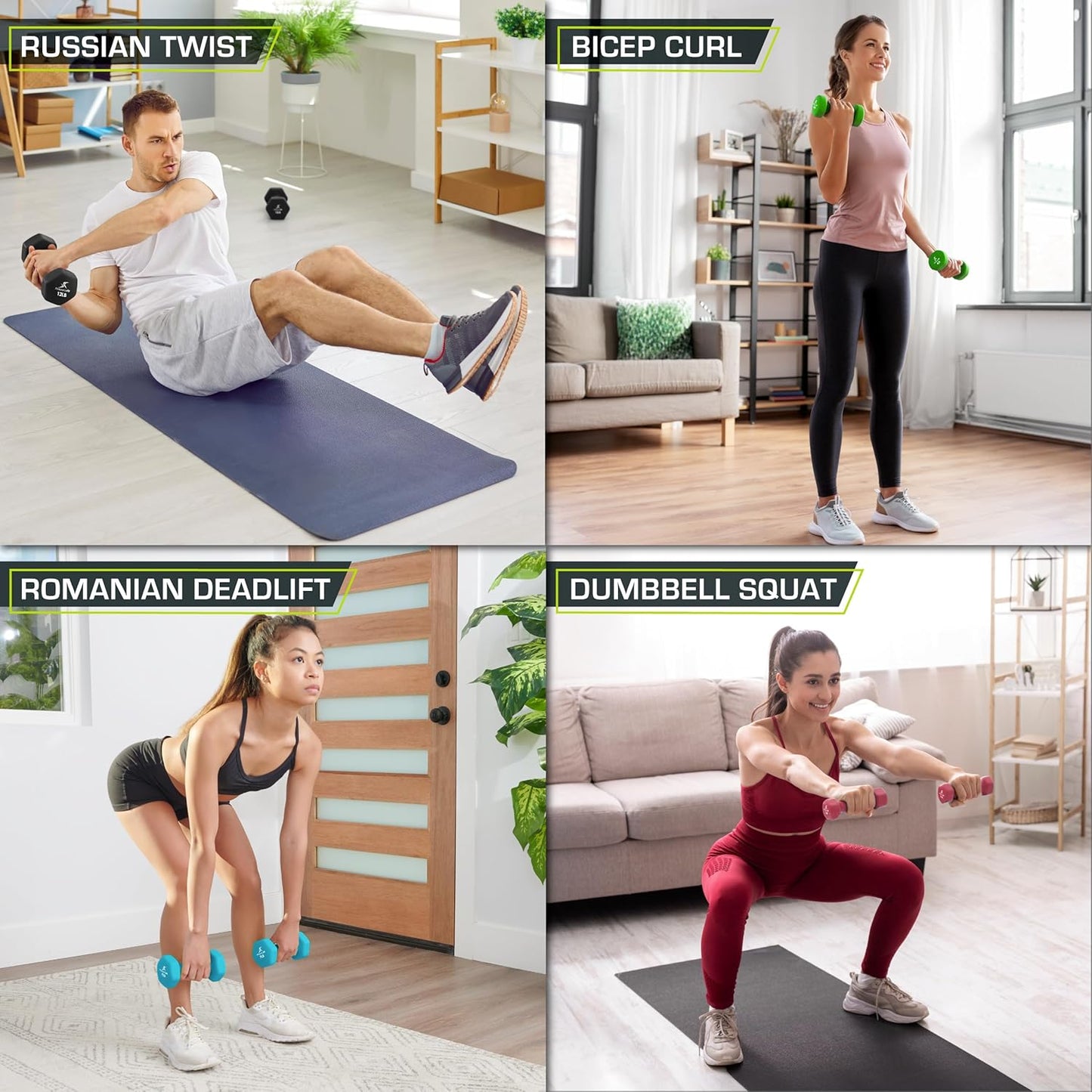 ProsourceFit Neoprene Dumbbells - Non-Slip Grip for Comfortable Weight Training | Multiple Sizes Available