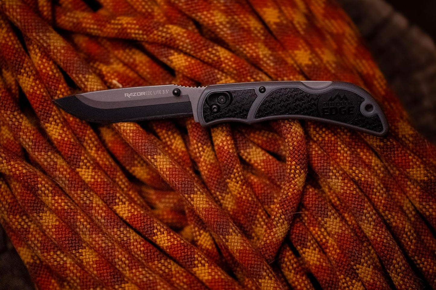 RazorLite EDC Pocket Knife 3.5” - Obsidian Black, Replaceable Blades & Clip for Camping, Hunting, Survival