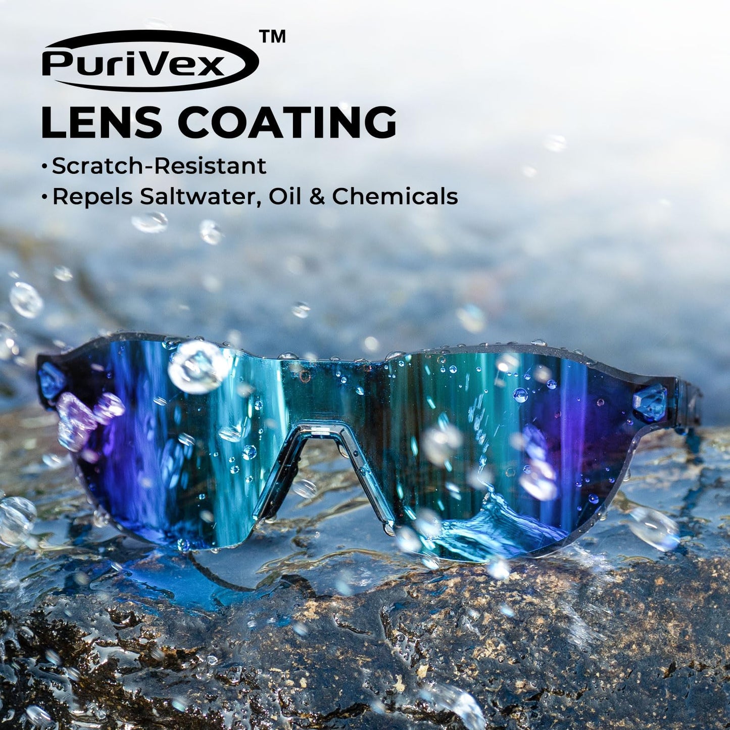 KastKing Nizini Polarized Sports Fishing Sunglasses, Rimless Wrap Design