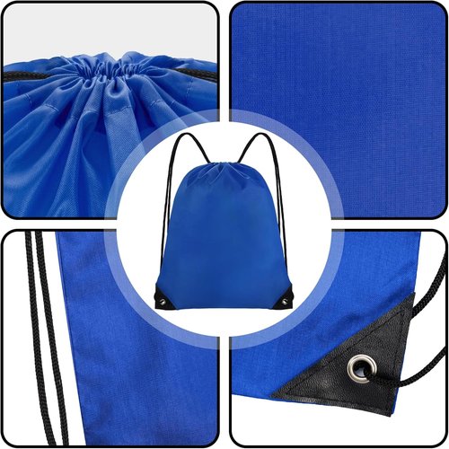 Grneric Drawstring Bags - 14 Pcs Cinch Backpack Set for Men & Women | Navy Blue Gym Sackpacks