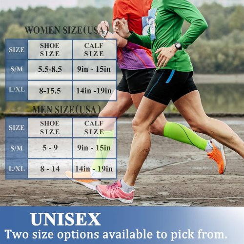 CHARMKING Compression Socks - 15-20 mmHg Support for Circulation | 8 Pairs for Running & Cycling