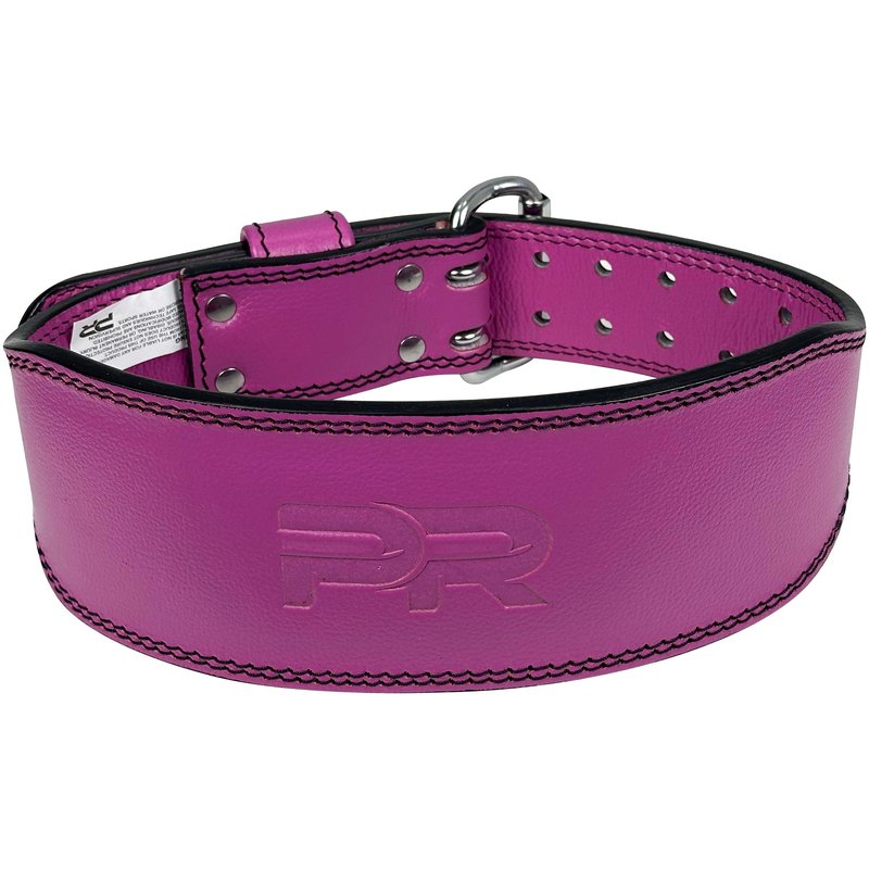 Pacific Rowr Women's Pure Heritage Full Grain Leather Lifting Belt – Handcrafted with Extra Padding, Double Prong Buckle & Double Stitching (Pink S)