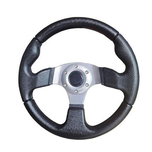 Golf Cart Steering Wheel for most golf carts use on EZGO Club Car Yamaha steering wheel-Black