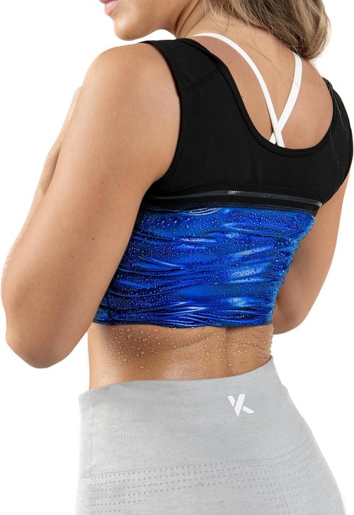 Kewlioo Women's Sauna Suit Vest - Heat Trapping Zipper Jacket for Enhanced Workout Comfort