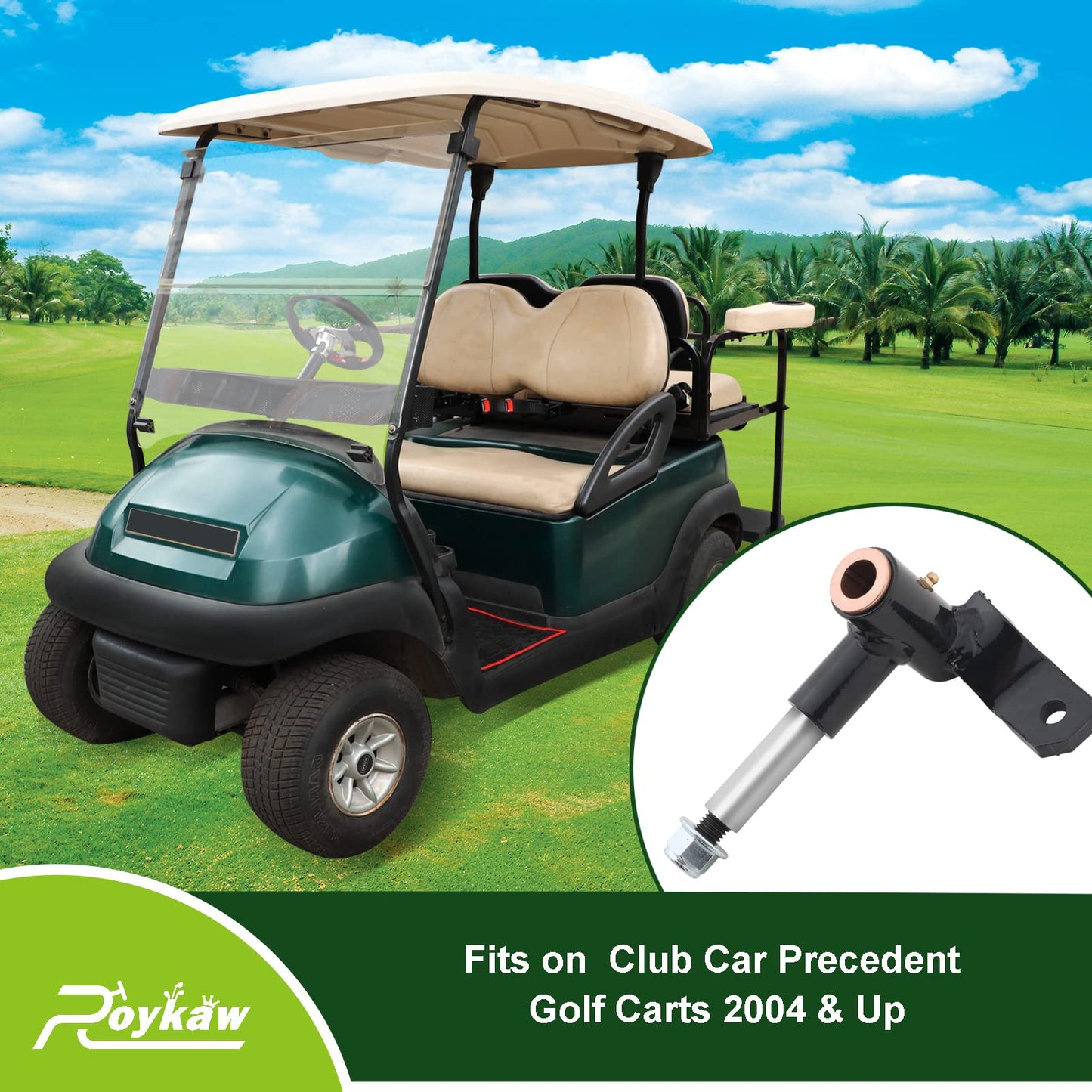 Roykaw Golf Cart Spindle Assembly for Club Car Precedent 2004-up Gas and Electric Models, Driver Side, Replaces OEM # 1022879-01, 1036387-01
