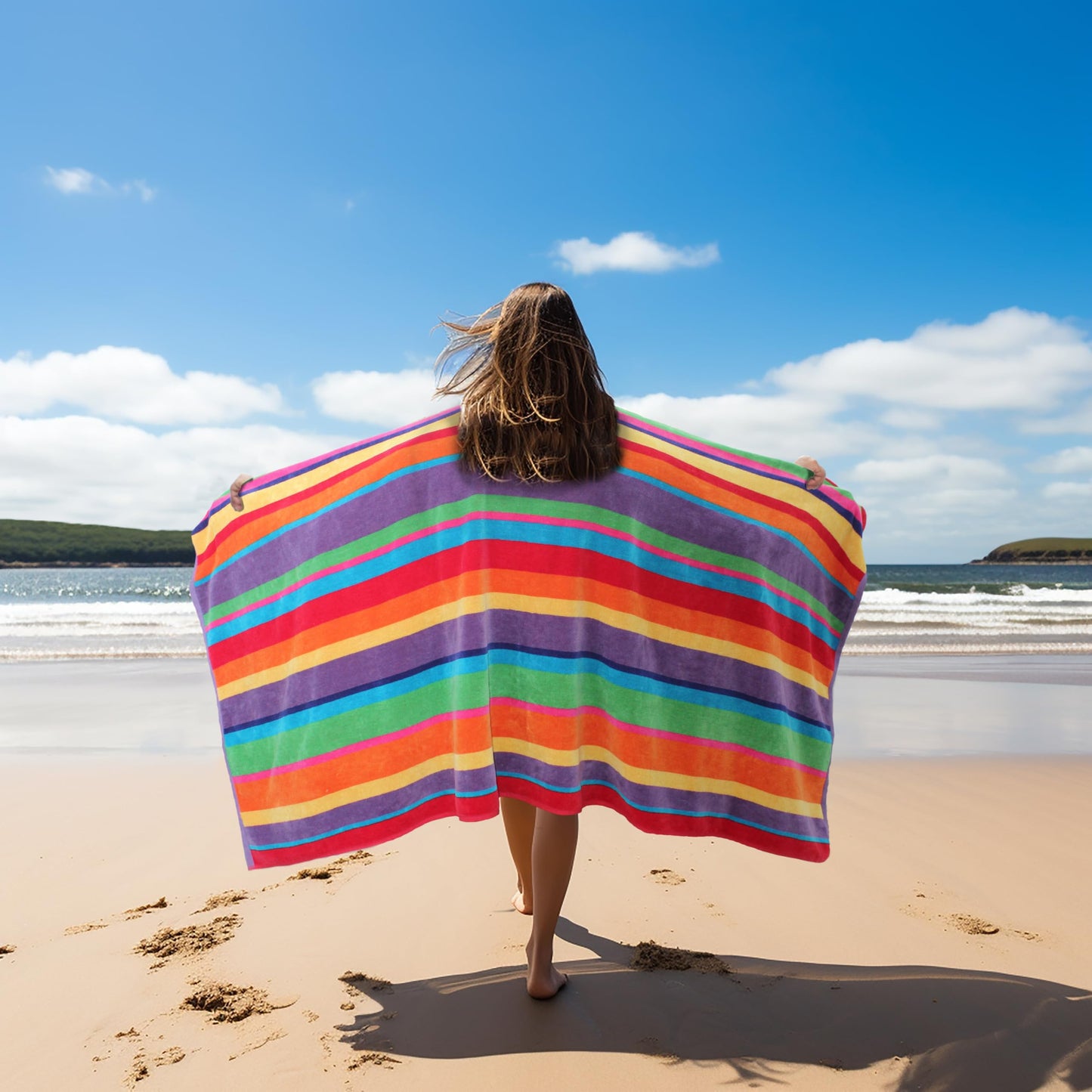 COTTON CRAFT Oversized Beach Towel - 2 Pack 35 x 70 Big & Huge Towel Set