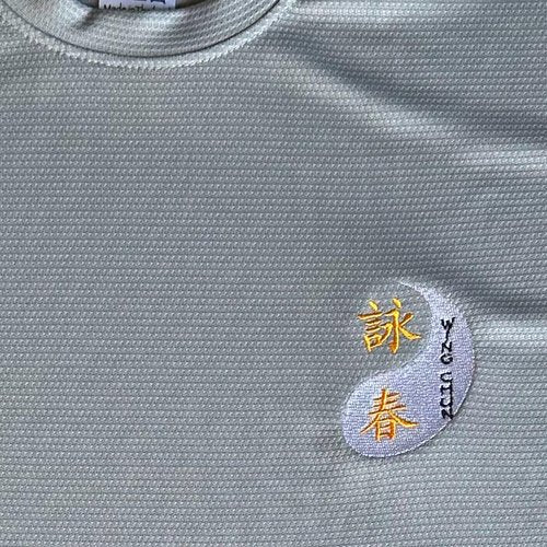 TAO MARTIAL Wing Chun T-Shirt Quick Dry Lightweight Breathable Sport Tshirt, ST222 (Grey, Size XXL)