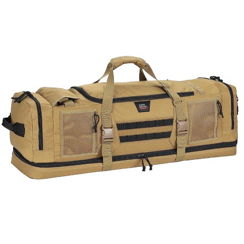 KEMIMOTO Hunting Duffel Bag - 78L Large Capacity Tactical Gear Bags Storage Cases for Hunters Travel Hiking Fishing Camping, Multi Pocket Design, Blown Backpackable