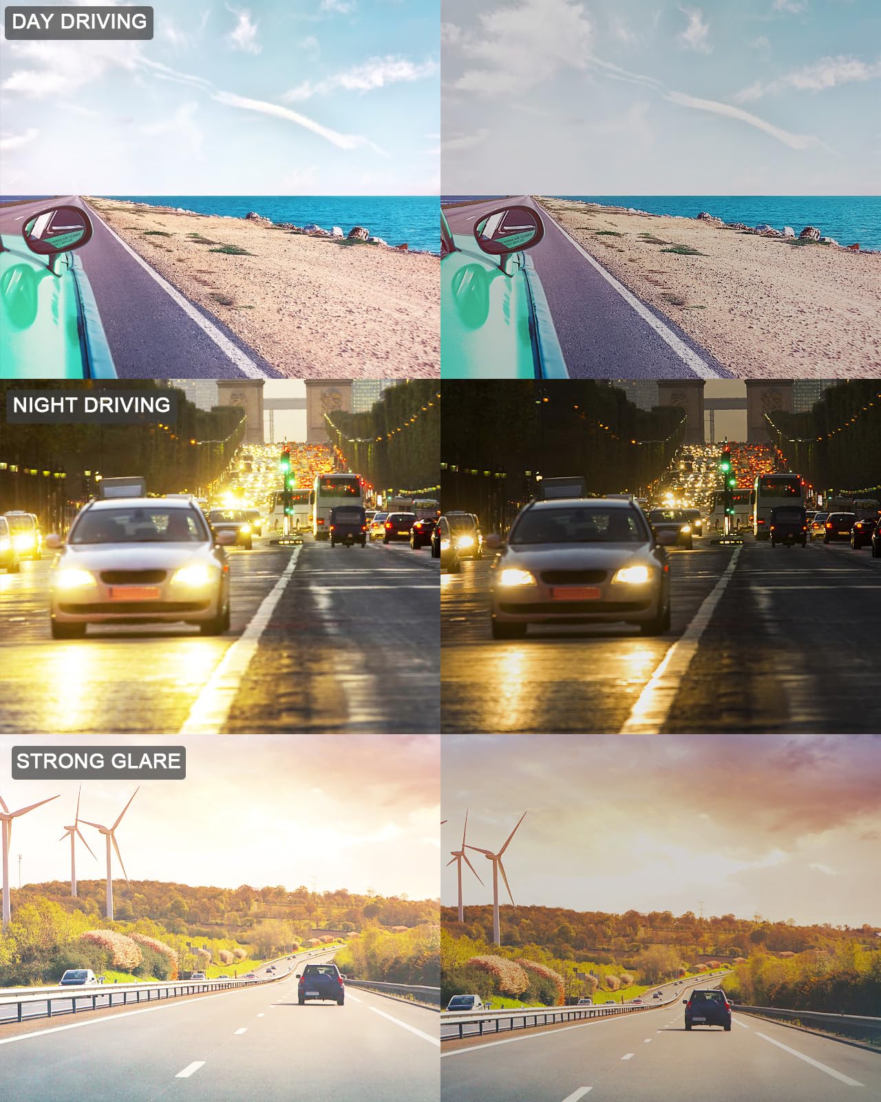 PEEPAI Photochromic Polarized Carbon Fiber Sunglasses for Men UV Protection Sports Fishing Driving Sunglasses with Al-Mg Frame