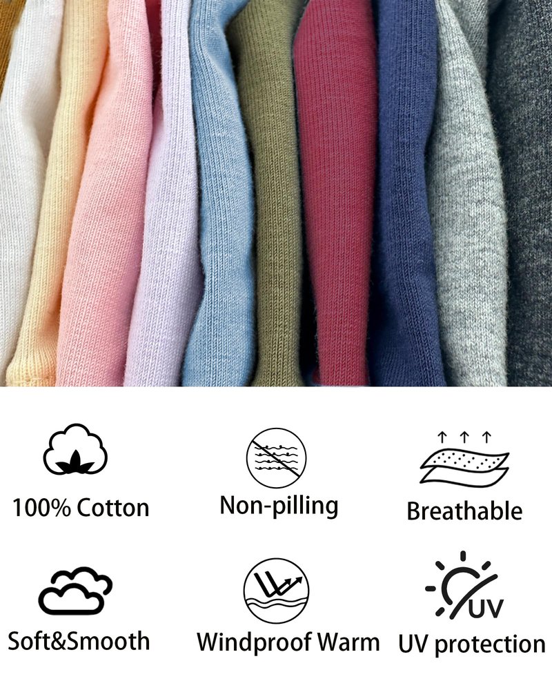 ROYBENS 100% Cotton T-Shirt Beanie for Women Men Slouchy Beanies Soft Hipster Daily Hat Lightweight Skull Cap