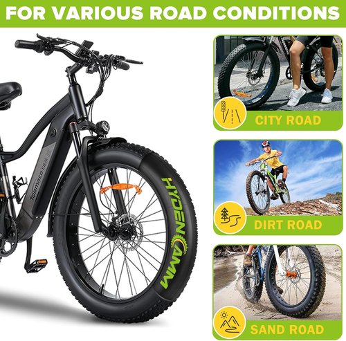 **Fat Tire Tubes by [Brand Name] - 20"/26" E-Bike Bicycle Tubes with AV 32mm Schrader Valve | Includes 2 Tire Levers**