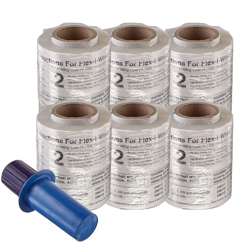 Cramer Flex-I-Wrap Plastic Wrap & Accessories, Clear Wrap for Wrapping Injuries & Ice Bags, Handle & Wraps for Athletic Trainers for Holding Ice Bags Onto Injury, Athletic Training Room Supplies