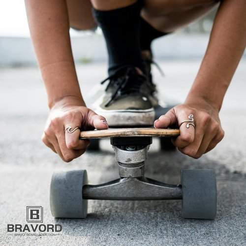 BRAVORD Longboard Wheels 70MM 82A Professional Cruising Wheels for Cruisers and Longboards– Set of 4