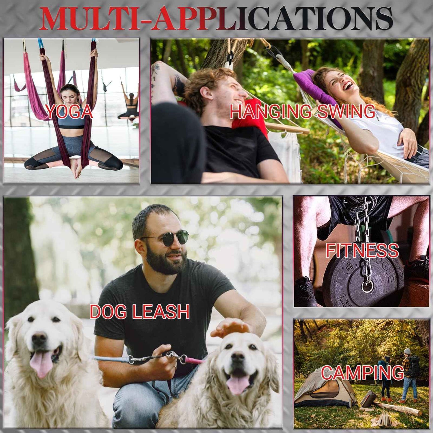 30 Pcs 3" Heavy Duty Chain Quick Links, 5/16" High Strength Anti-Rust Carabiner, 1600 LBS Chain Connector for Hanging Keys, Dog Leash, Camping, and Hiking - Black