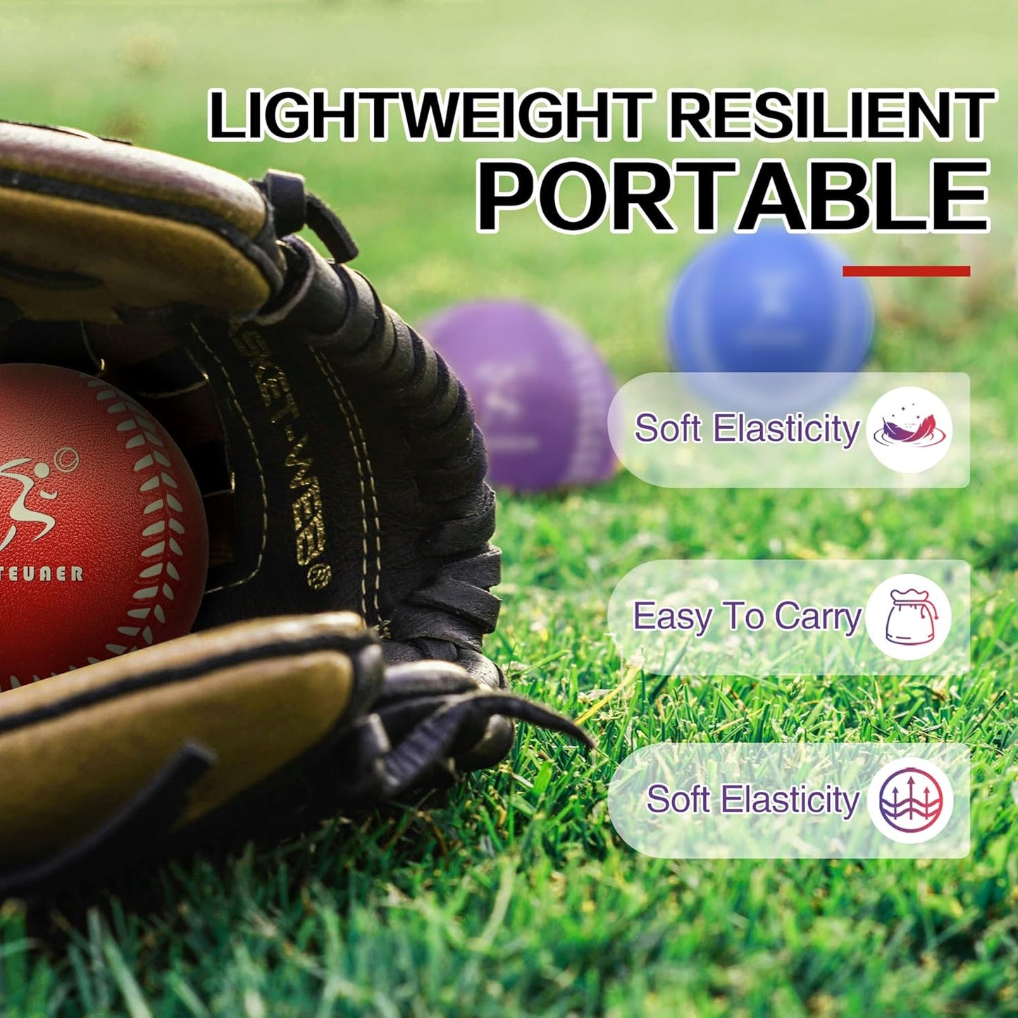 Skiennix Foam Baseballs - Soft Training Balls for Kids | Safe Indoor & Outdoor Play - 6 & 12 Pack Options
