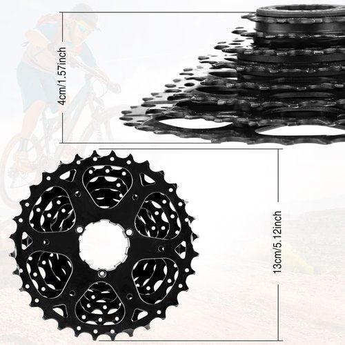 FOMAS Bike Cassette 8 Speed 11-32T Cassette Sprockets for Mountain Bike Road Bike Electric Bike