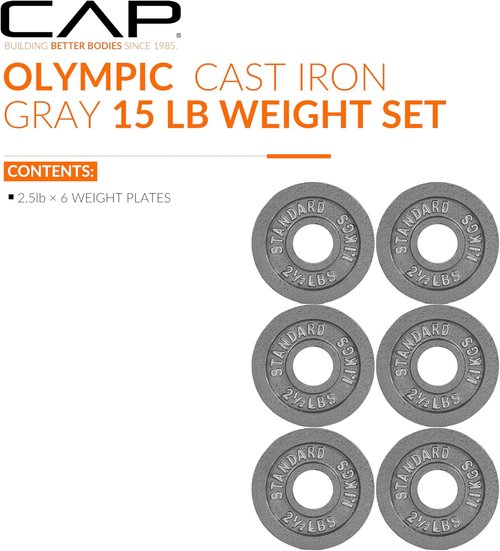 CAP Barbell 2-Inch Olympic Weight Plate - Durable Design | Multiple Sizes Available