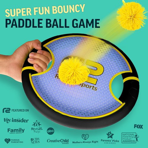 Fun Bouncy Paddle & Ball Toss Game - Safe Soft Foam Design for Kids - Perfect for Indoor & Outdoor Play