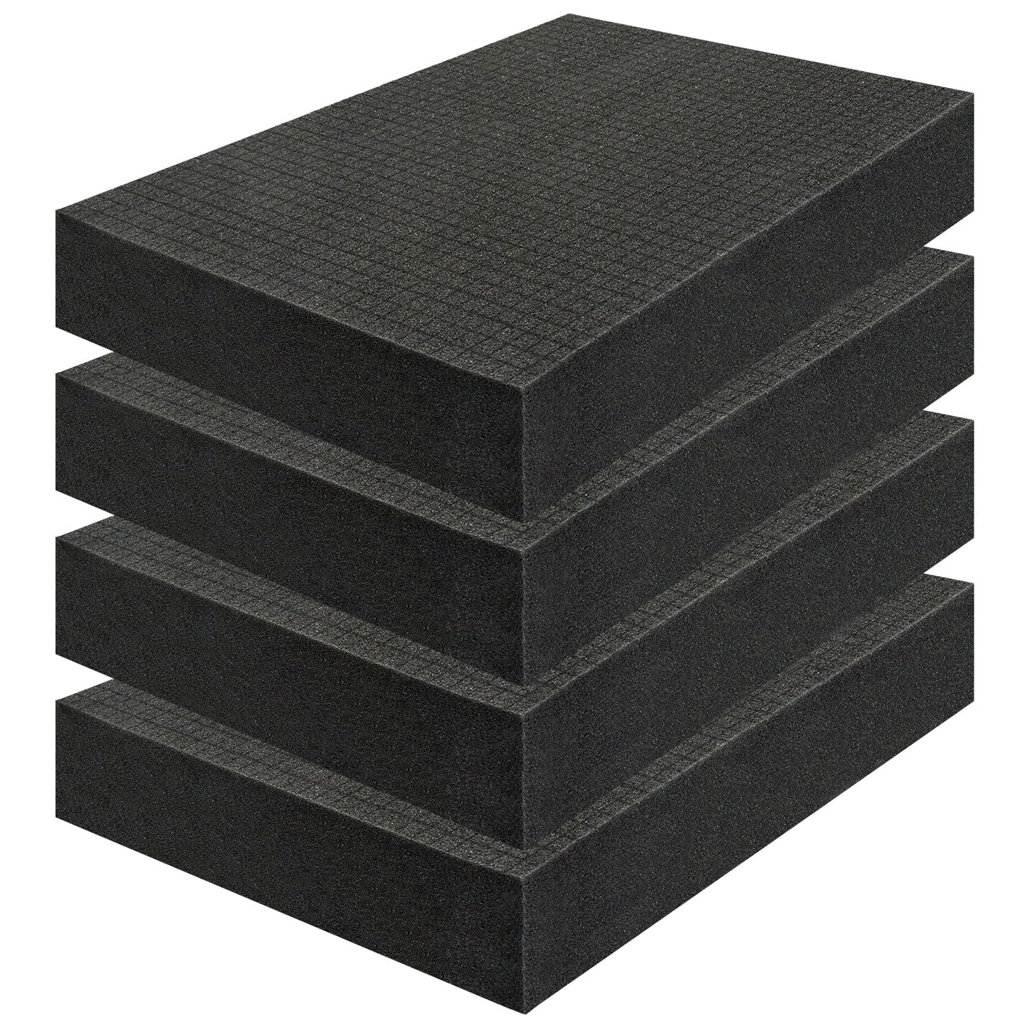 PINGMIC 4 Pack Gun Case Foam inserts for Cases -16 x 12 x 2 Inch Pick and Pluck Foam Sheets - Pick Apart Insert Padding for Gun Case, Ideal for Storing Guns, Crafts, Cameras & More foam