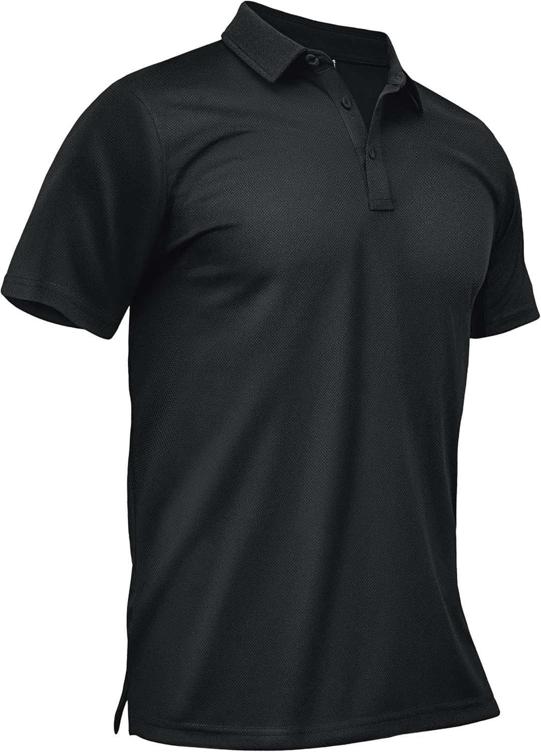 TACVASEN Men's Polo Shirt - Dry Fit Short Sleeve Performance Collared Golf Shirt | Light UPF 50+ Protection