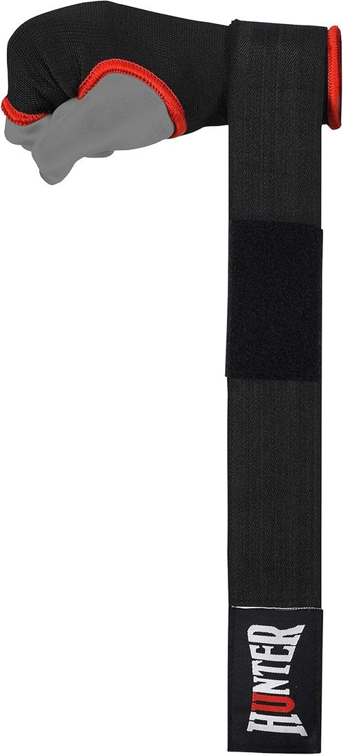 HUNTER Gel Padded Inner Gloves - Quick Elastic Hand Wraps for Boxing & MMA | Unisex Knuckle Protector (Pair)