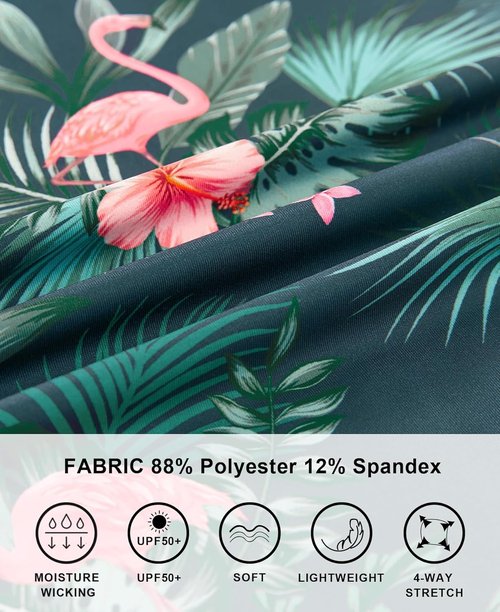APTRO Golf Shirts for Men - Moisture-Wicking Hawaiian Polo with Print | Short Sleeve Design