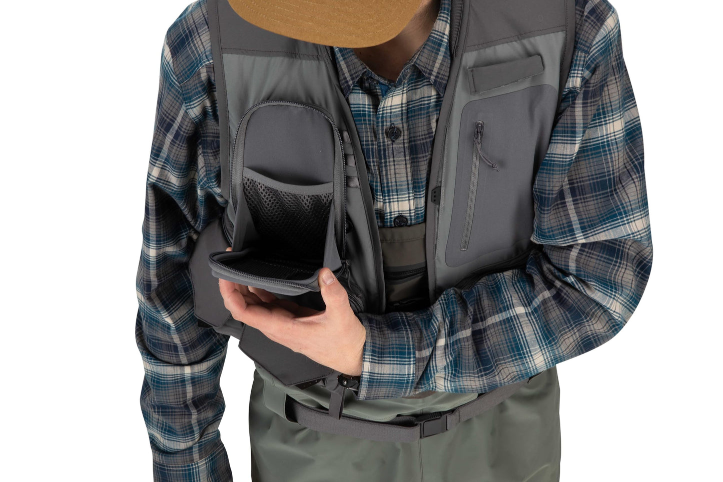 Simms Freestone Vest Pewter S