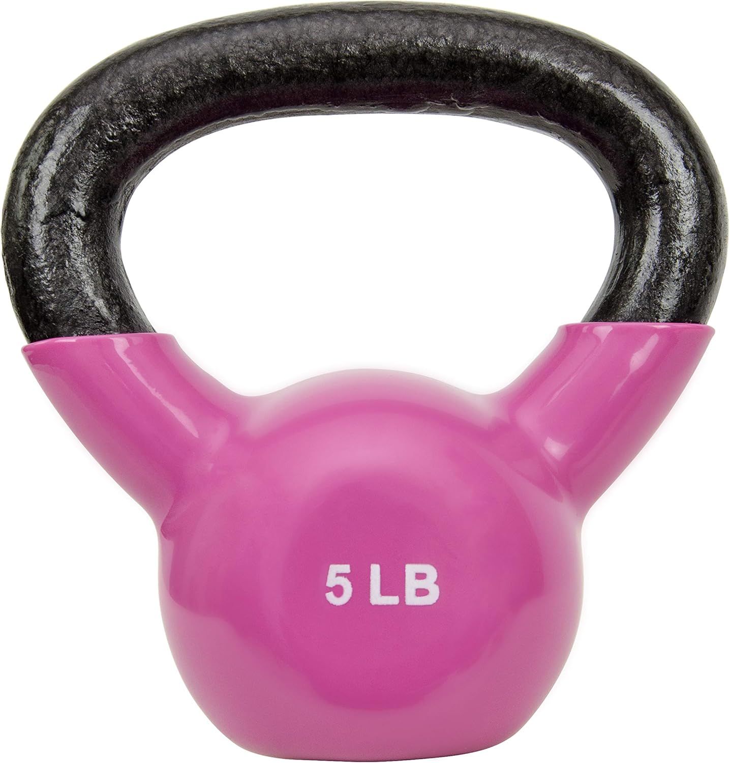 Sunny Health & Fitness Kettlebell - Vinyl Coated for Strength Training & Swinging | 5-25 Pounds Available