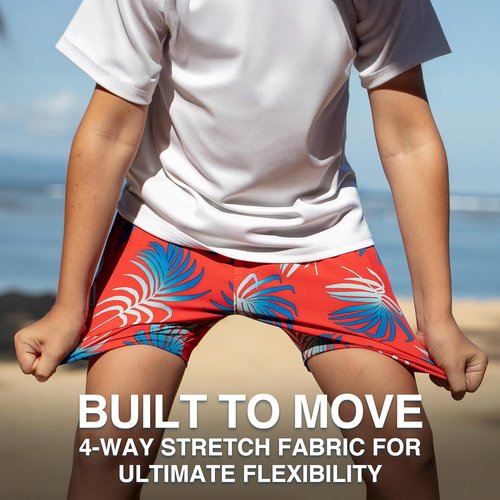 Kanu Surf Quest Boys Swim Trunks - Quick Dry Compression Liner for Ultimate Comfort
