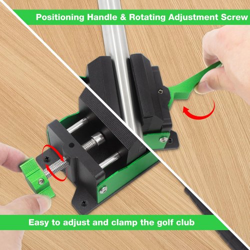 Loyala Golf Club Vise, Household Golf Club Regripping Kit Golf Grip Removal Tool, Golf Gifts for Men Women (Clamp)