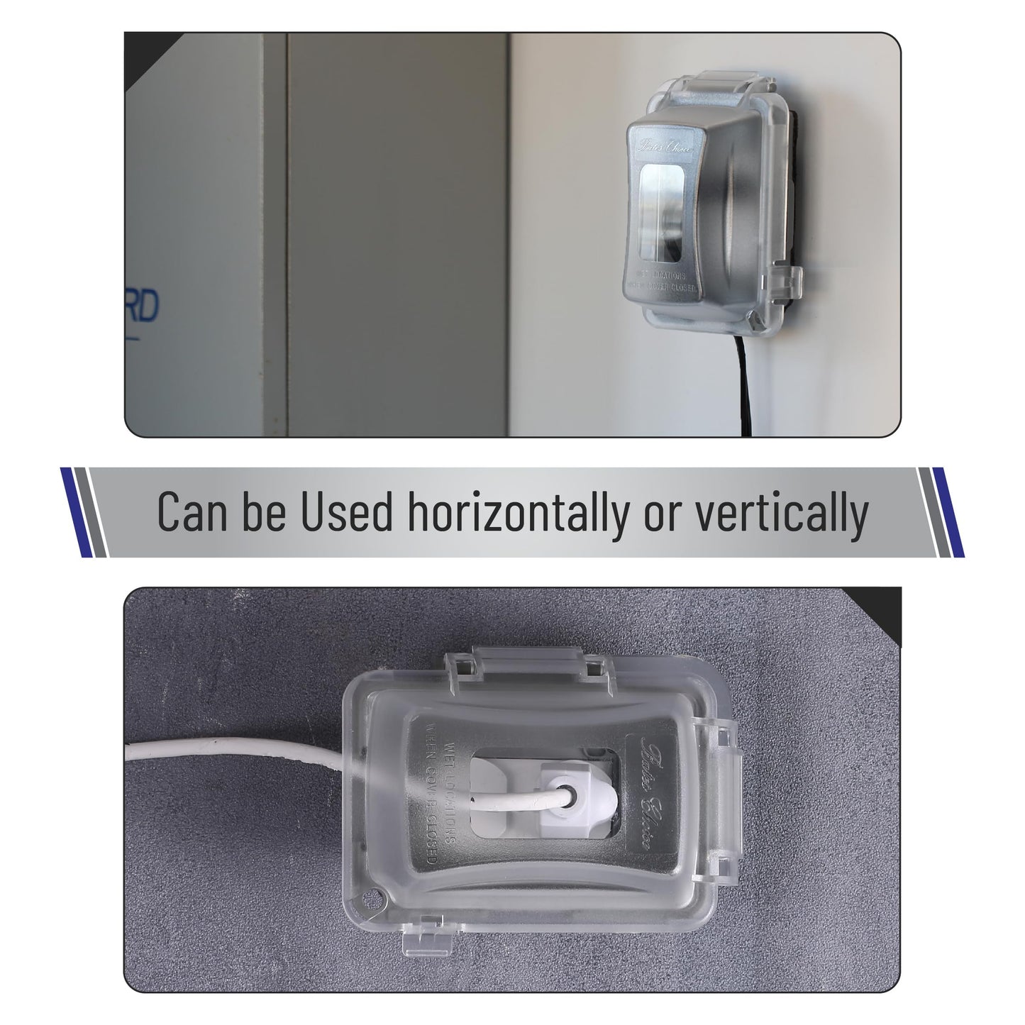 Bates- Weatherproof Electrical Outlet Cover, 3 Pack, 1-Gang, Outdoor Outlet Cover Weatherproof