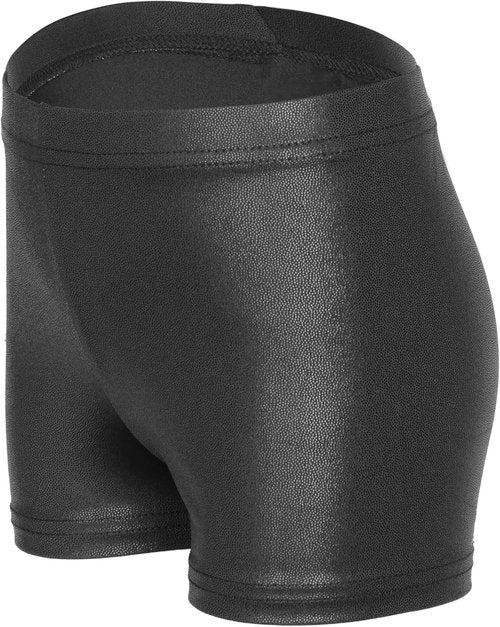 iLover Girls' Sparkle Dance & Tumbling Gymnastics Shorts - Solid Color Athletic Wear