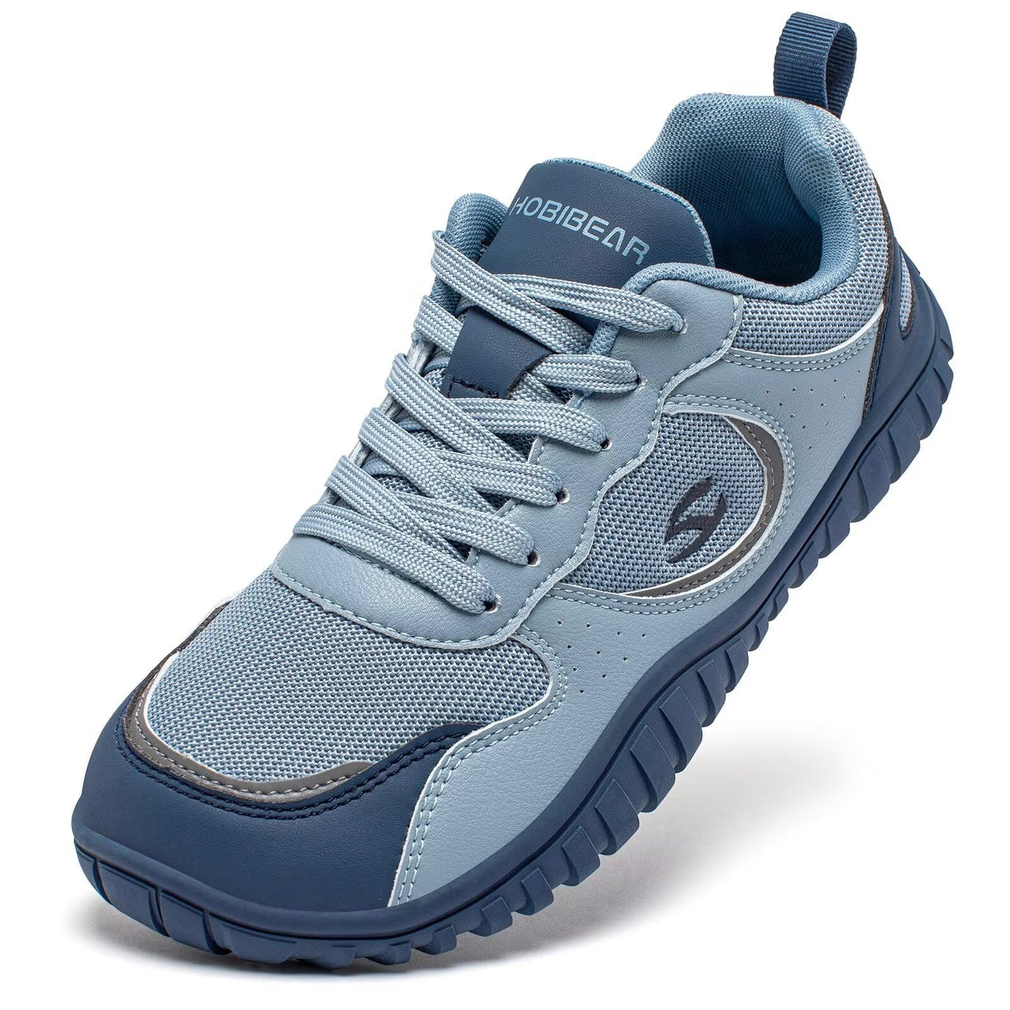 HOBIBEAR Women Barefoot Shoes Wide Toe Box Zero Drop Sole Sneakers Trail Running Minimalist for Outdoor Casual Gym Trekking Travel Training Walking Blue