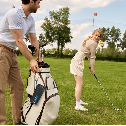 Clean Flight The Original Premium Golf Ball Washer - Portable Cleaner for Golf Bag or Cart - Best Golf Accessories Gifts for Men & Women. (1Pack)