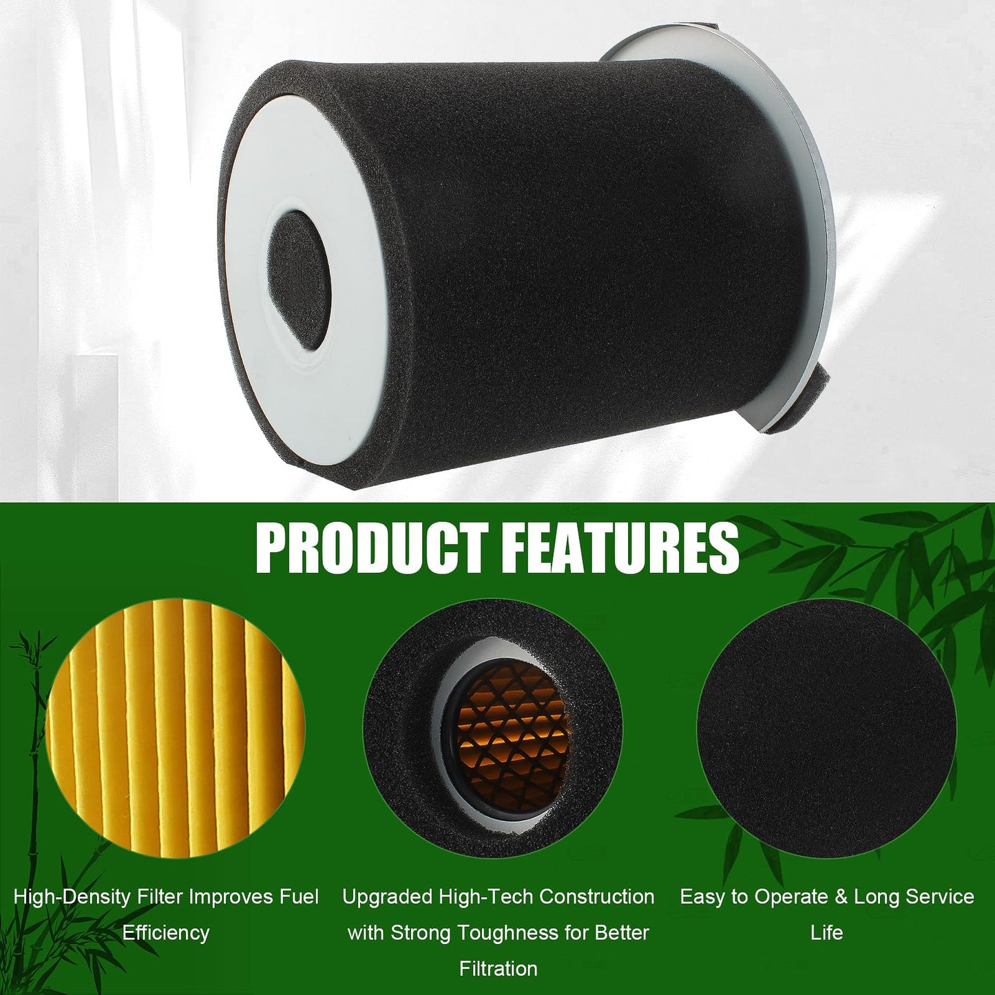 QAZAKY Filter with Pre Filter Compatible with Yamaha G1 2-Cycle 1978-1989 / G14 4-Cycle 1995-1996 Gas Golf Cart Club Car J10-14417-00 JF7-14450-01 2132 2120 FIL-0004 0007