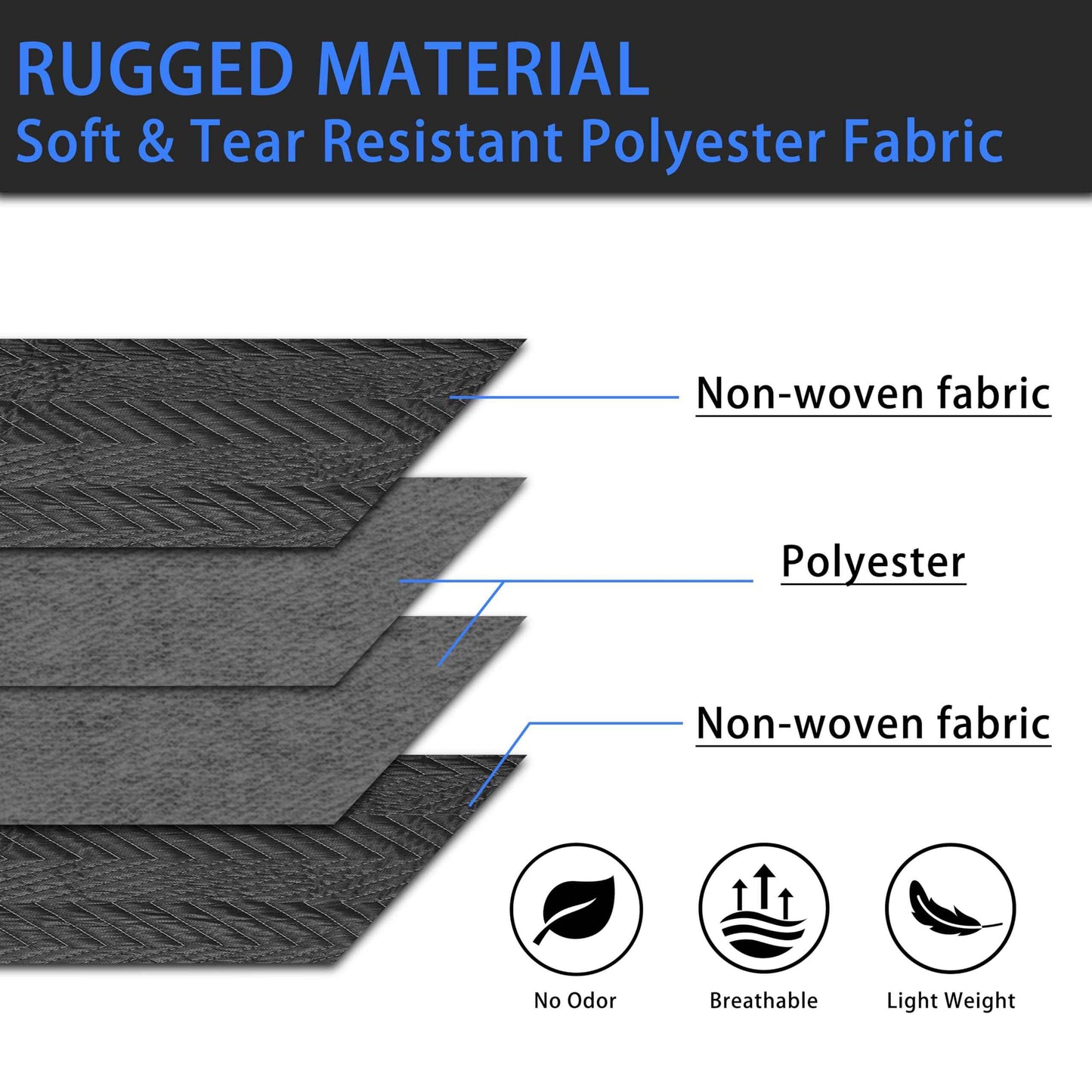 Trahefa Moving Blanket 80 x 72 inches, Quilted Moving Blankets Heavy Duty Moving Padded Blanket Furniture Blankets for Moving (1, Black)