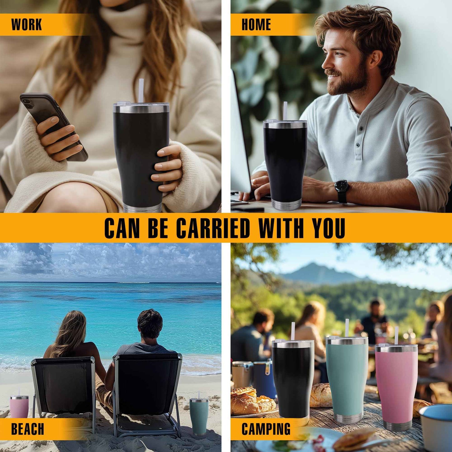 BarGifts 20oz Hidden Safe Water Bottle, Stainless Steel Secret Bottle with Hidden Compartment, Keeps Your Valuables Safe Like Money, Keys, and Jewelry - Black