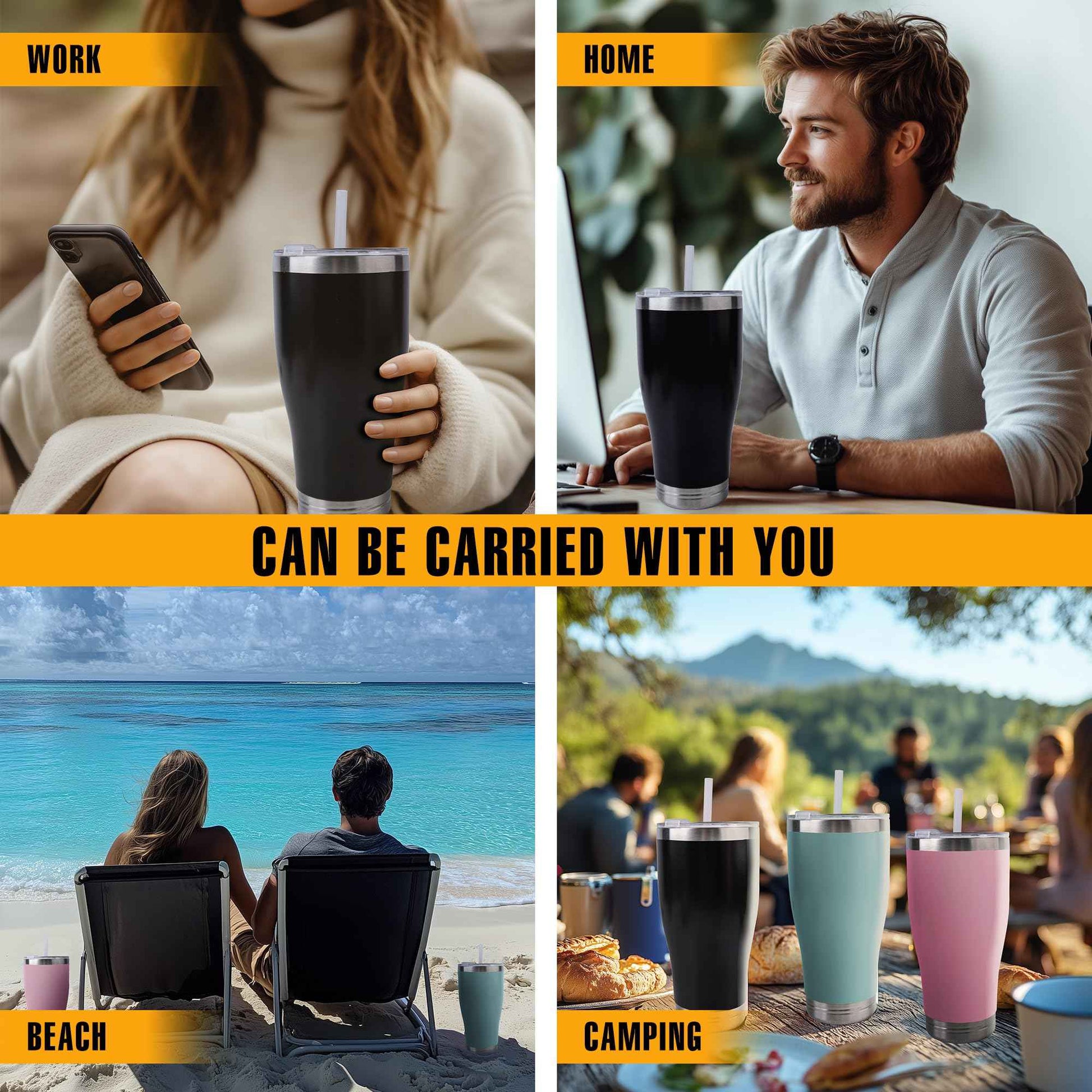 BarGifts 20oz Hidden Safe Water Bottle, Stainless Steel Secret Bottle with Hidden Compartment, Keeps Your Valuables Safe Like Money, Keys, and Jewelry - Black