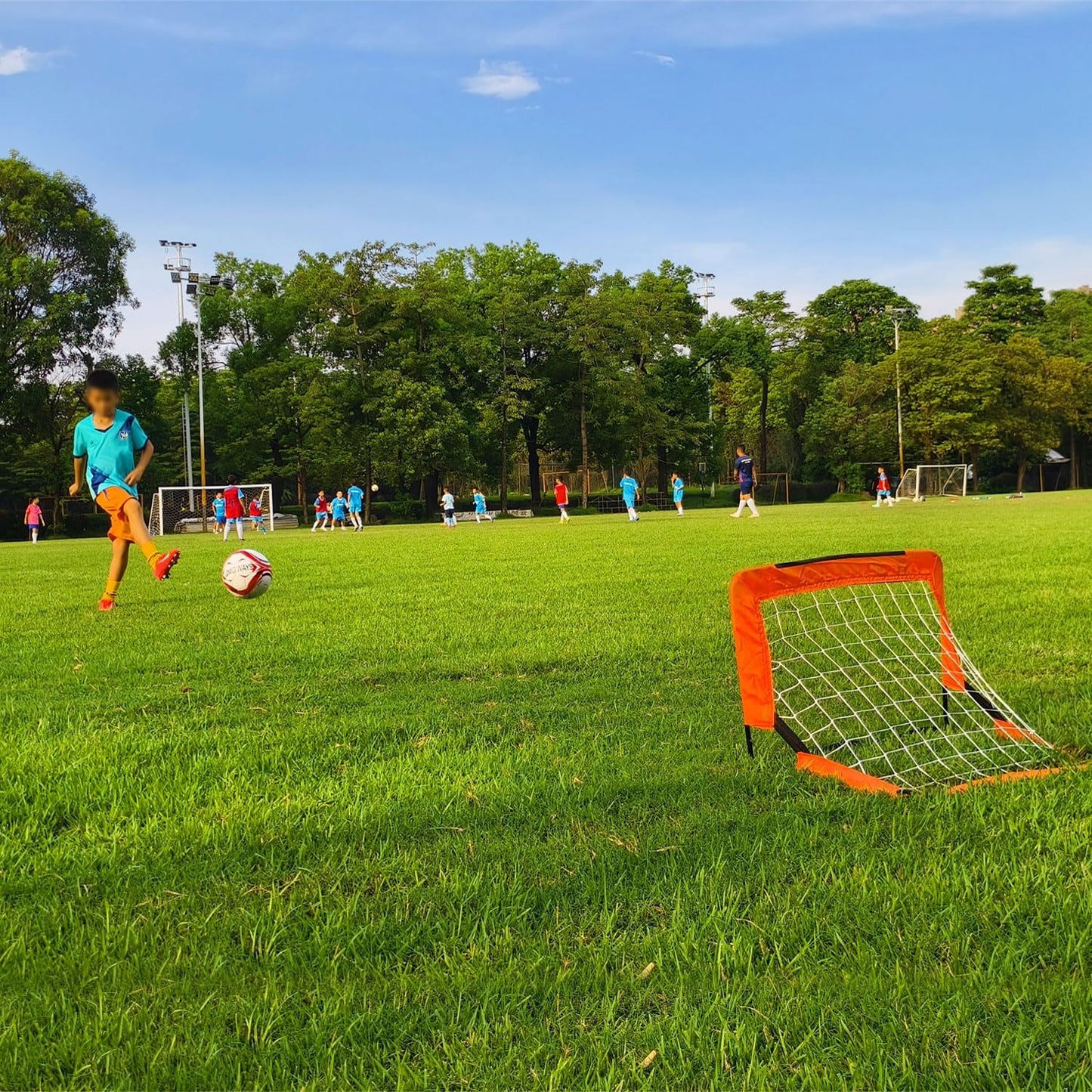 Soccer Goal by [Brand Name] - Foldable Frame Net for Kids & Youth | Indoor & Outdoor Use with Carry Bag - Easy Setup
