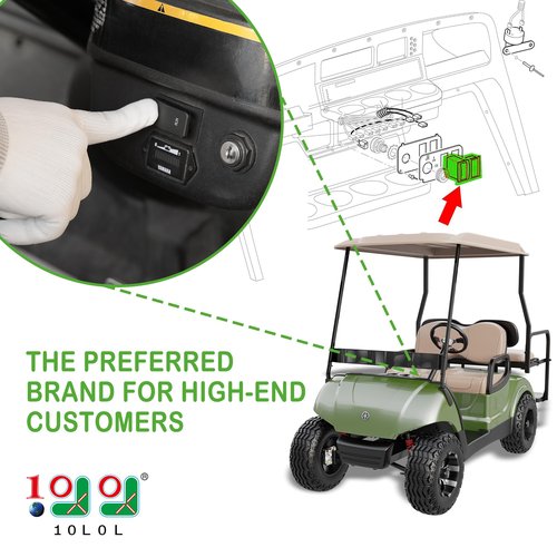 10L0L Golf Cart Tow Run Switch Replacement for Yamaha G29 Electric Golf Cart (Years 2010-2014) OEM JW2-H2727-00 Golf Cart Micro Switch