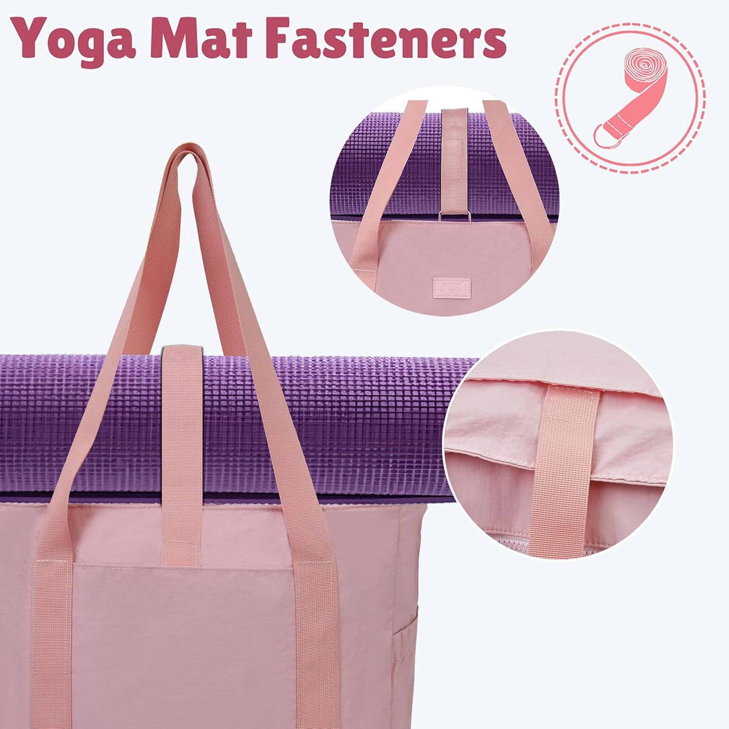 NGIL Yoga Tote Bag - Versatile Gym & Travel Tote for Women | Stylish Laptop & Work Bag
